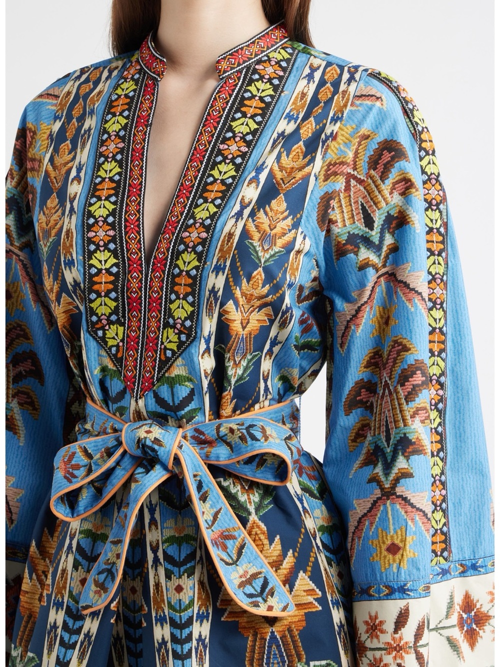 FARM Rio | Embroidered Tapestry Mini Dress (NWT) - Picture 7 of 13